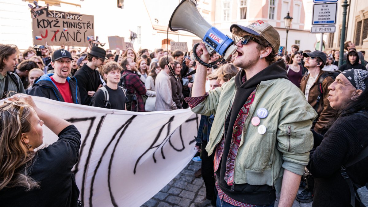 Demonstrace na podporu veřejnoprávních médií
