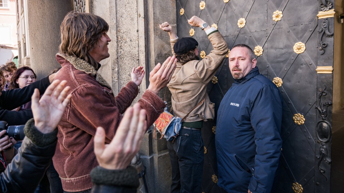 Demonstrace na podporu veřejnoprávních médií