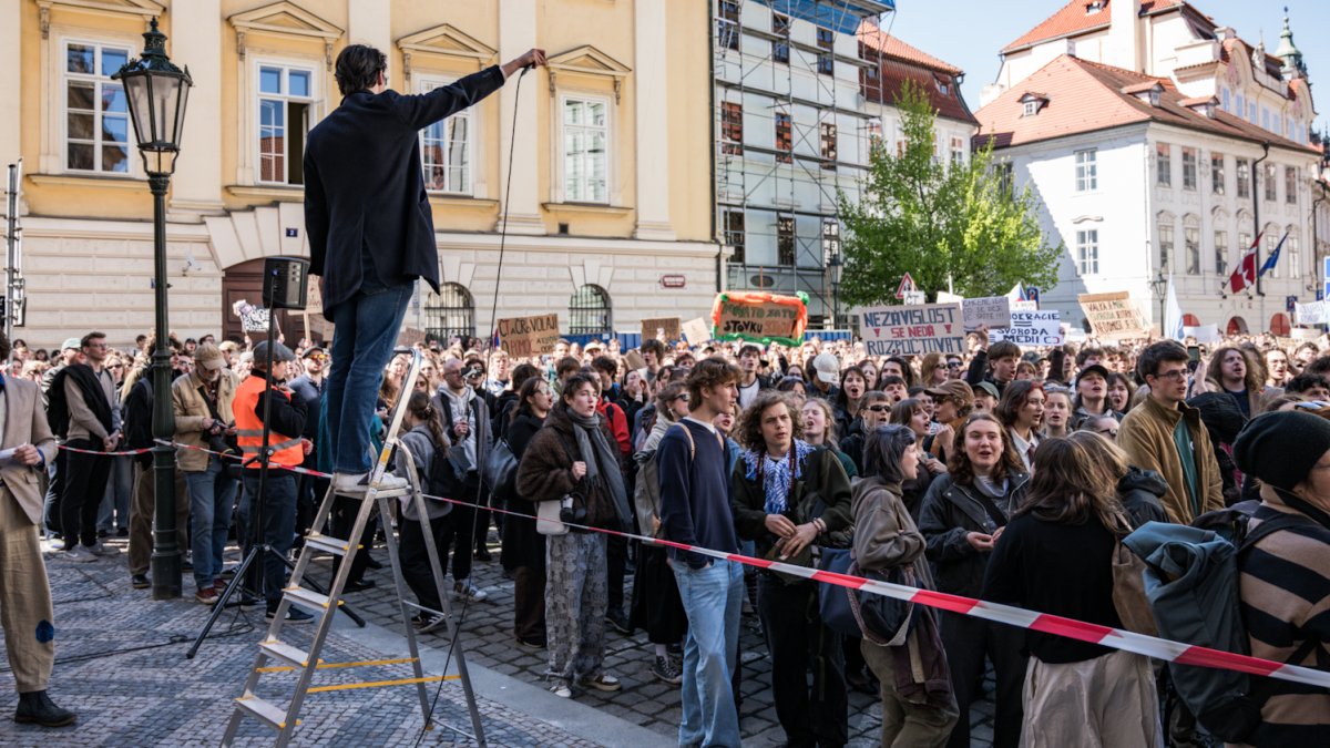 Demonstrace na podporu veřejnoprávních médií
