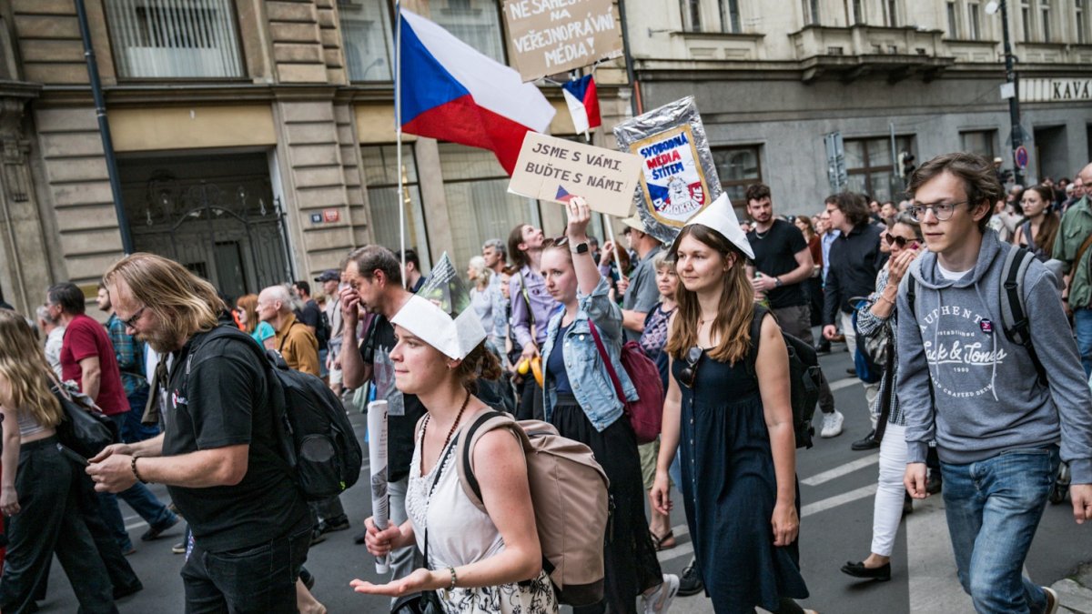 Akce s názvem „Ruce pryč od médií“