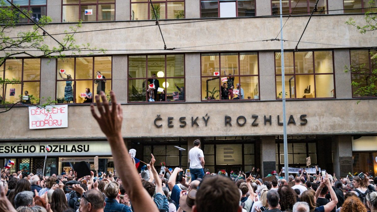 Akce s názvem „Ruce pryč od médií“