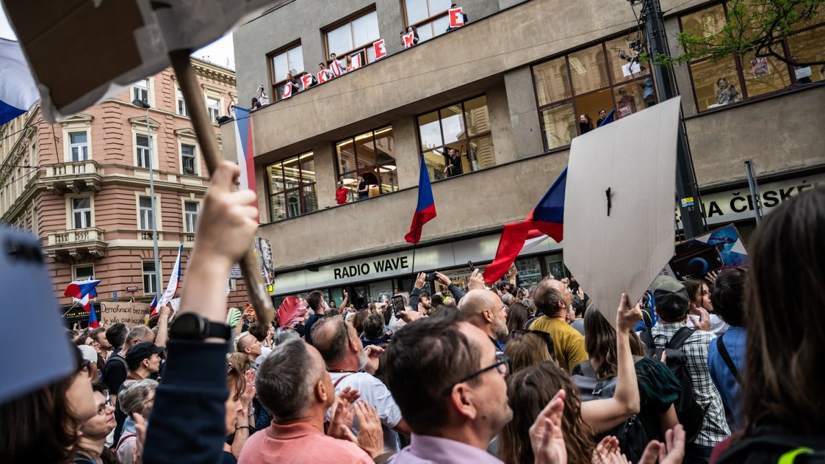 Akce s názvem „Ruce pryč od médií“