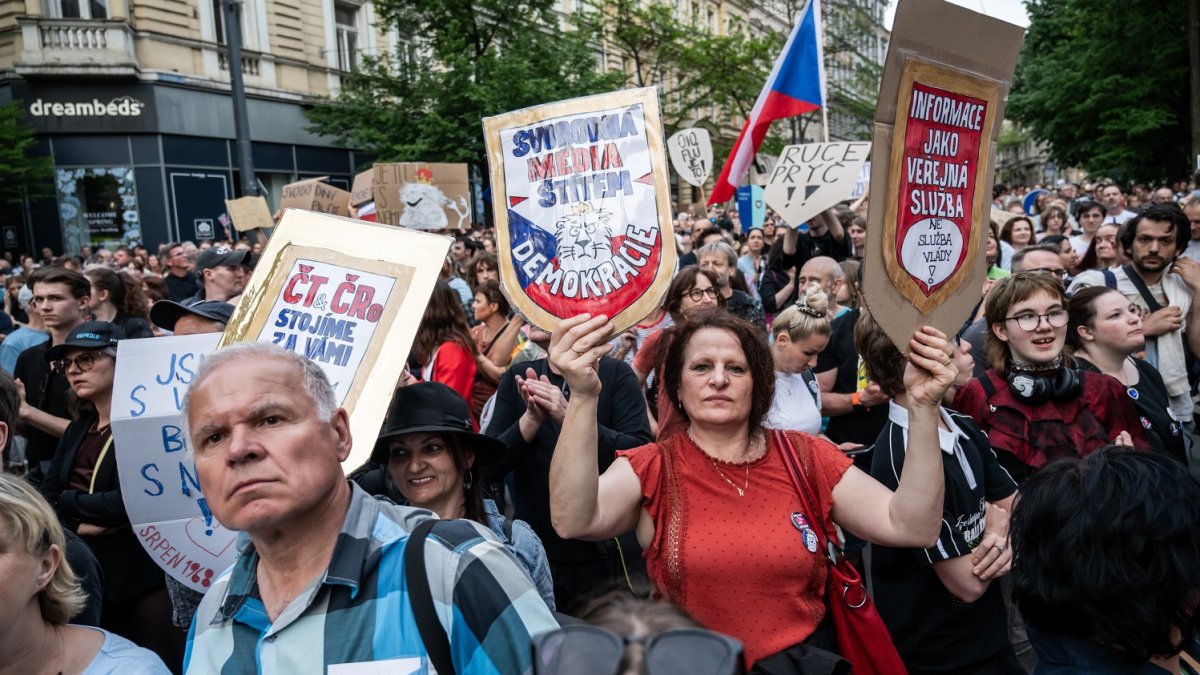 Akce s názvem „Ruce pryč od médií“