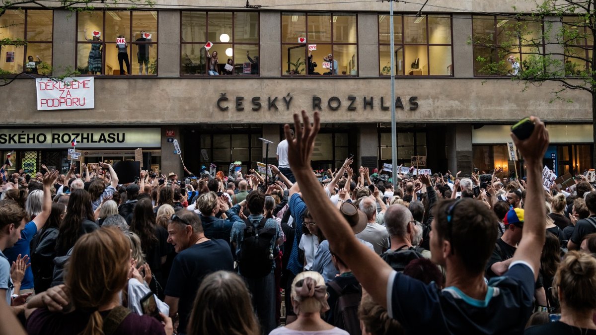 Akce s názvem „Ruce pryč od médií“