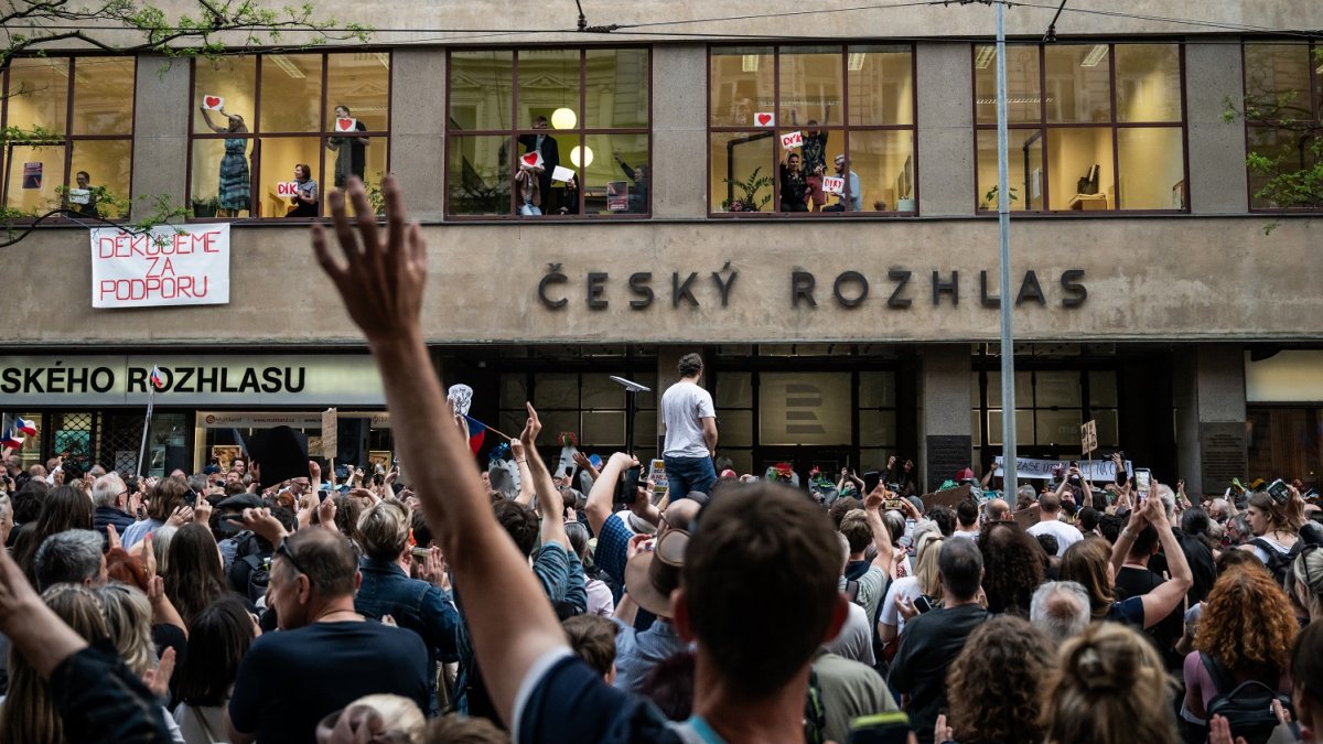 Akce s názvem „Ruce pryč od médií“