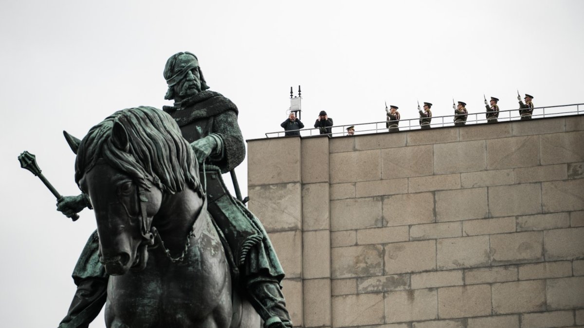 Připomínka konce II. světové války na pražském Vítkově