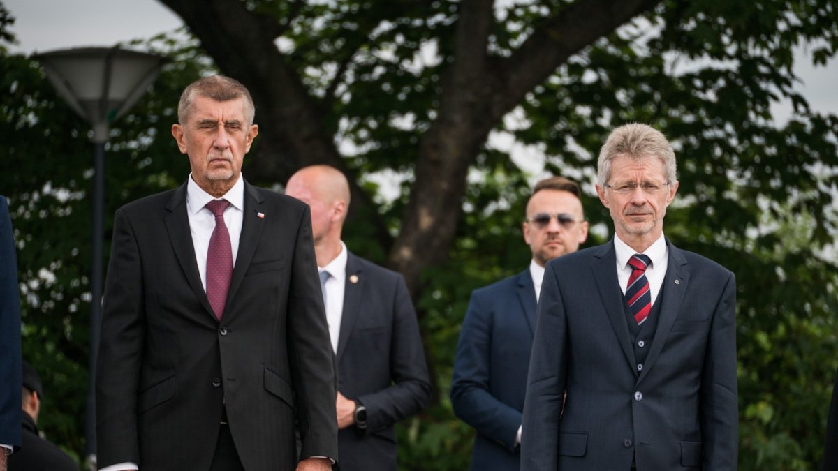 Připomínka konce II. světové války na pražském Vítkově
