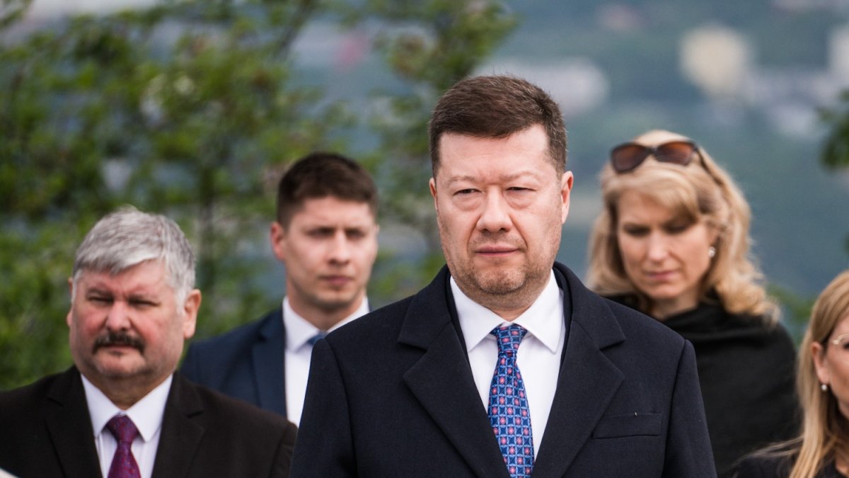 Připomínka konce II. světové války na pražském Vítkově