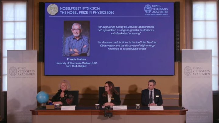 Vyhlašování laureátů Nobelovy ceny za fyziku