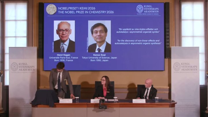 Vyhlašování laureátů Nobelovy ceny za chemii